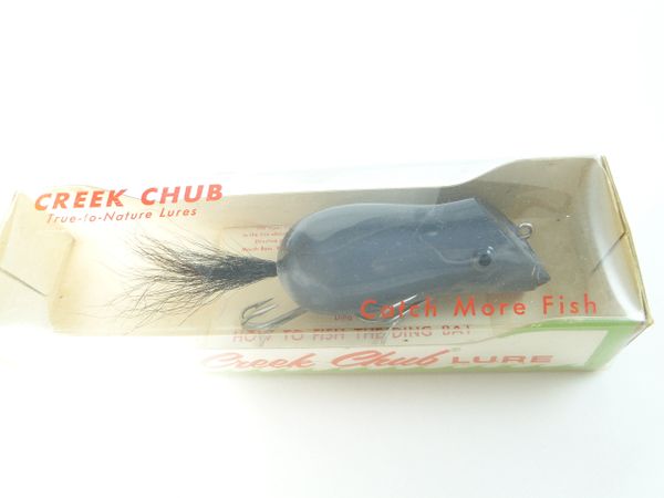 Creek Chub 6580 G Grey Mouse NEW IN BOX with Box Catalog