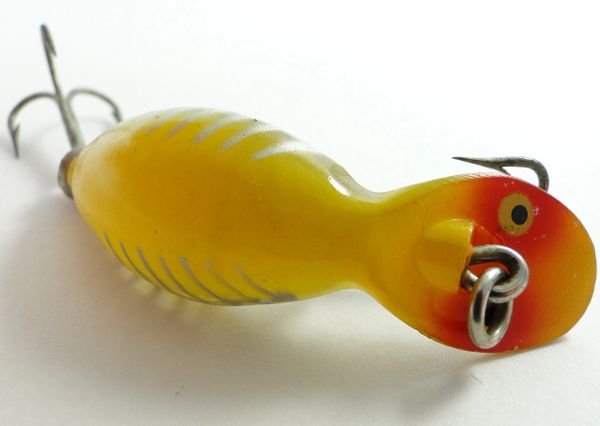 Vintage Heddon “The Crazy Crawler” Bullfrog Fishing Lure a-x