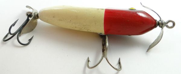 South Bend Best O Luck Baby Injured Minnow Wood Fishing Lure