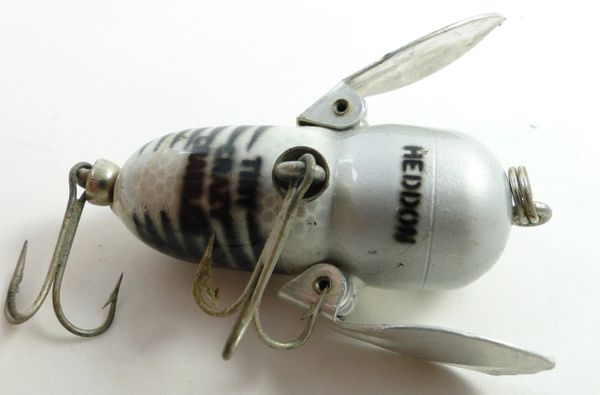 Heddon Tiny Crazy Crawler  Old Antique & Vintage Wood Fishing Lures Reels  Tackle & More
