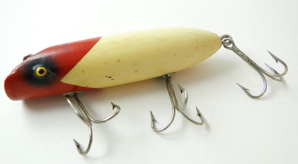 VINTAGE SOUTH BEND Babe-Oreno Red & White Wood Fishing Lure $1.99