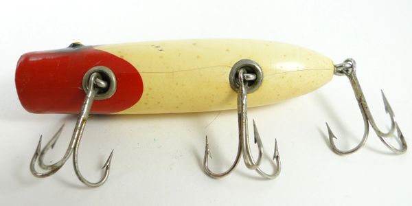 VTG ORIGINAL SOUTH BEND King Bass Oreno 4.5 Wood Fishing Lure Red White 2  Hook $49.99 - PicClick