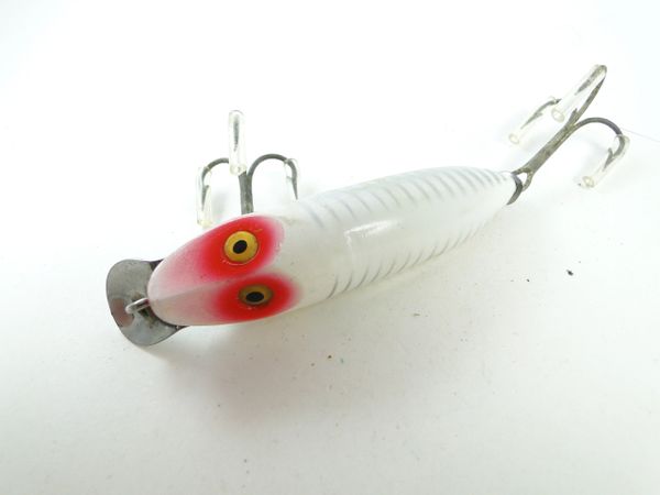 Vintage Heddon River Runt, 2/5oz Silver fishing lure #9607