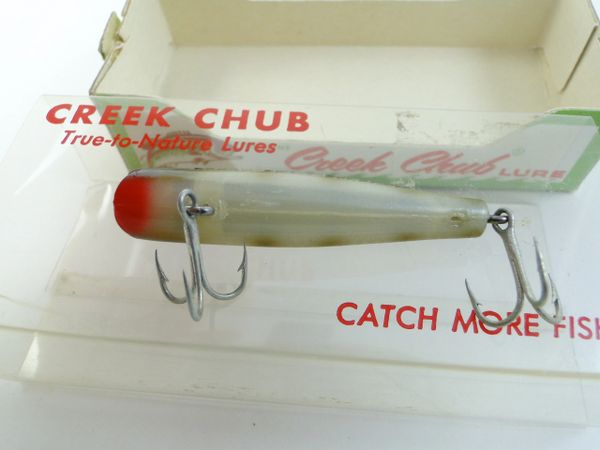 Creek Chub 9000  Old Antique & Vintage Wood Fishing Lures Reels Tackle &  More