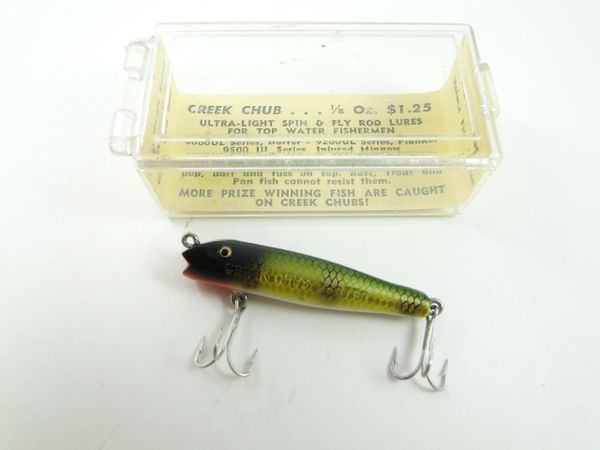 Creek Chub 9000 ULP New Old Stock in Box Ultralight Darter Pikie Scale  Pattern