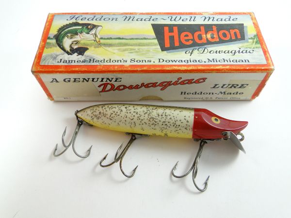 Heddon 9750 Vamp Spook BOXED Red Head Shiner Scale Gold Eyes