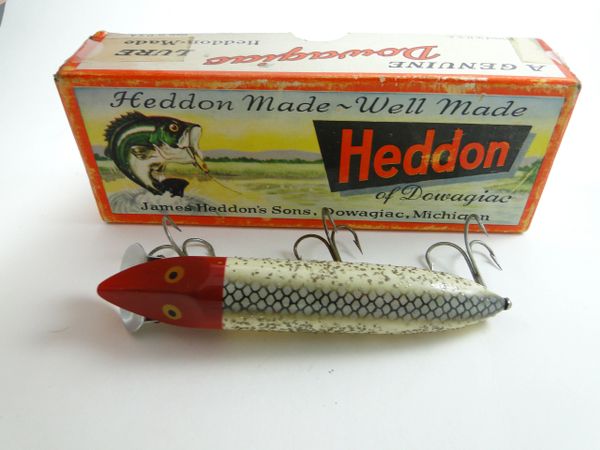 Heddon Vamp Spook  Old Antique & Vintage Wood Fishing Lures Reels Tackle &  More