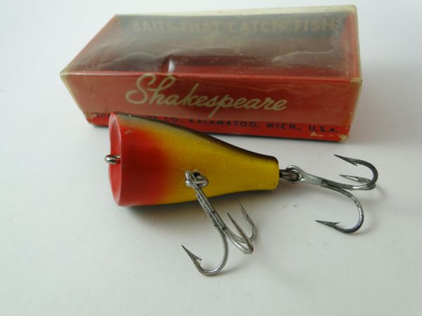 Shakespeare Spinning Pop Eye Frog 6375 EX+ in the Correct Box