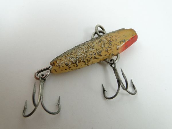 Shakespeare Wiggle Diver Silver Flash Wood Pier Fishing Lure EX