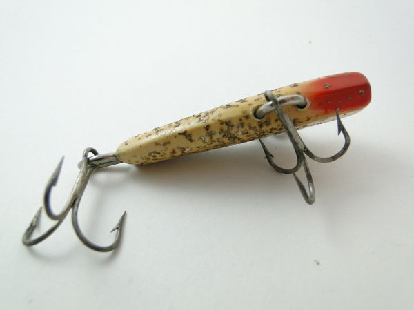 Shakespeare Wiggle Diver Silver Flash Wood Pier Fishing Lure EX