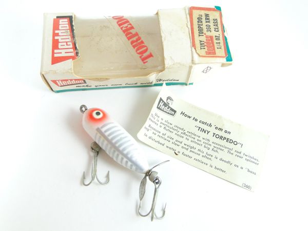 Vintage Heddon Tiny Torpedo Fishing Lure