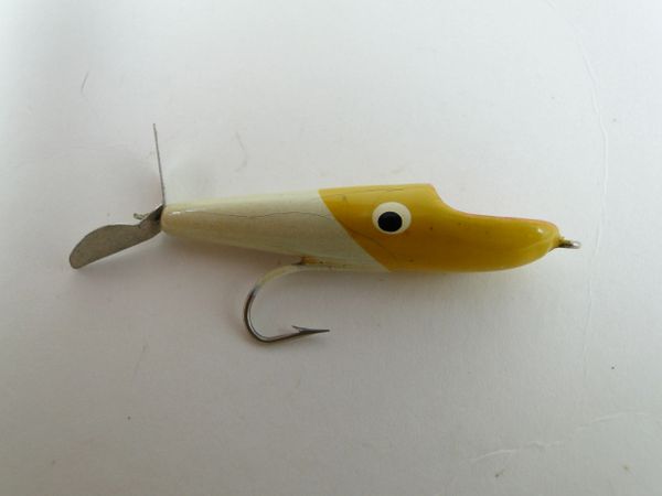Shur Luk Min-O-Trol Wood Fly Rod Fishing Lure Garrett Indiana Lure