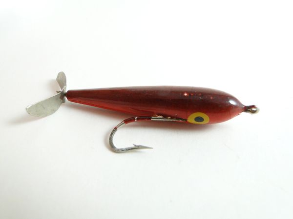 Shur Luk Min-O-Trol Wood Fly Rod Fishing Lure Garrett Indiana Lure