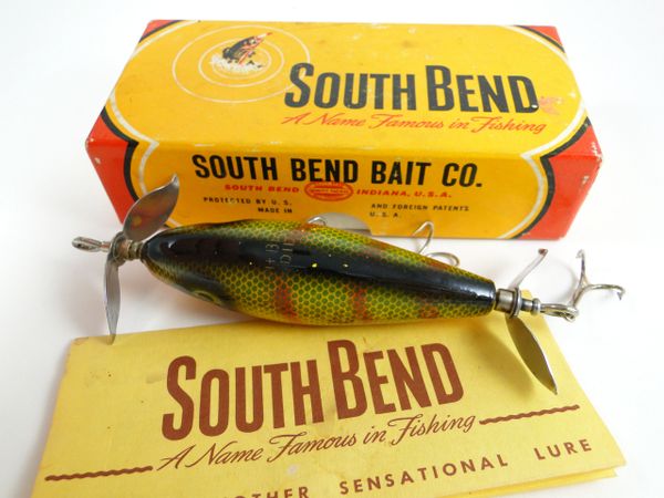 South Bend Fishing Lures Rock Hopper Ad - 10' x 7 Reproduction Metal –  Rusty Walls Sign Shop