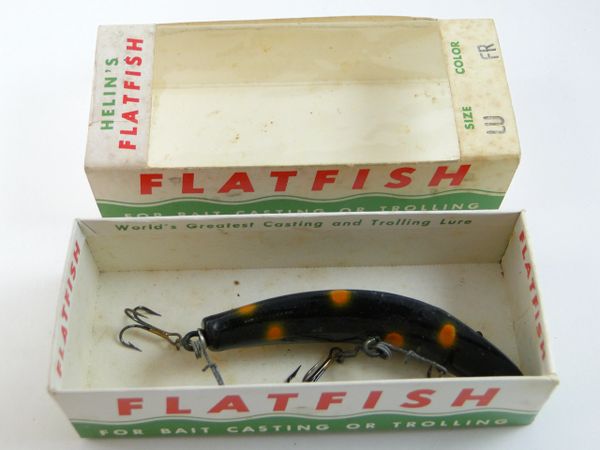 Vintage Helin Flatfish Fishing Lure X5 Trolling Lure Crankbait