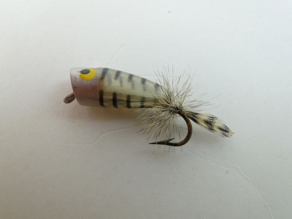 ルアー・フライ POPPER CHUGGER heddon FLY LURE 5075-B4 HEDDON FLY ROD LURE,POPPER CHUGGER,VINTAGE LURE,(#5075-B4)