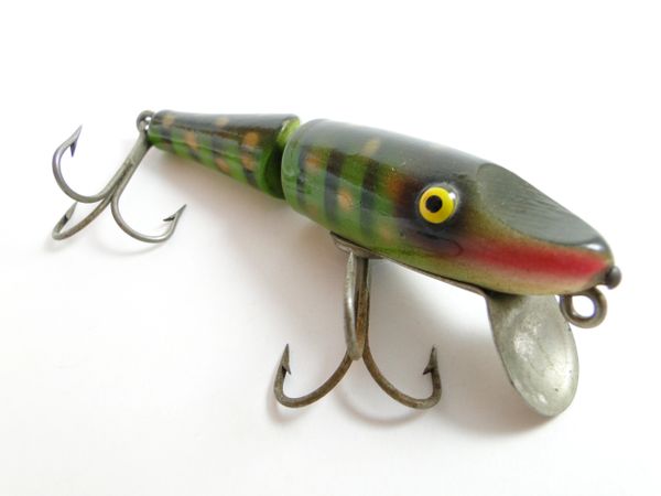 Paw Paw Jointed Pikie  Old Antique & Vintage Wood Fishing Lures Reels  Tackle & More