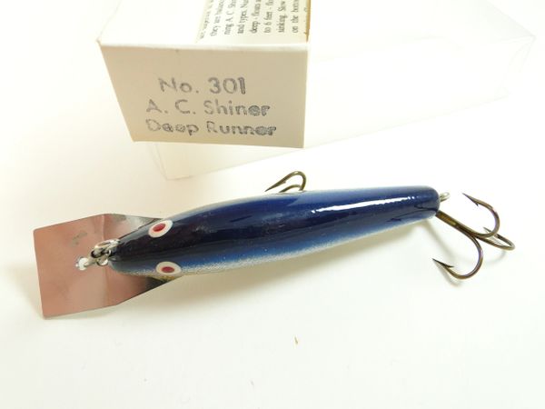 AC SHINER Fishing Lure  Old Antique & Vintage Wood Fishing Lures Reels  Tackle & More
