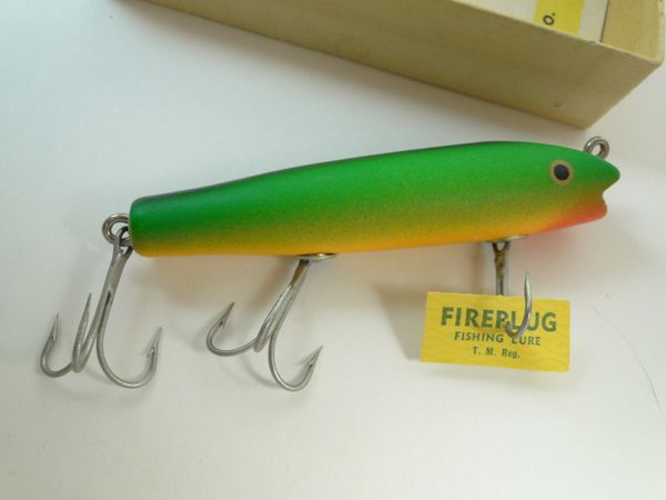 Creek Chub 2032 Darter RAINBOW FIRE EX+ in TOUGH LABEL Box