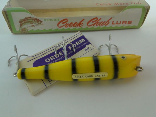 Vintage Fishing Lure Lot of Two Chubb Creek Darter Father's Day