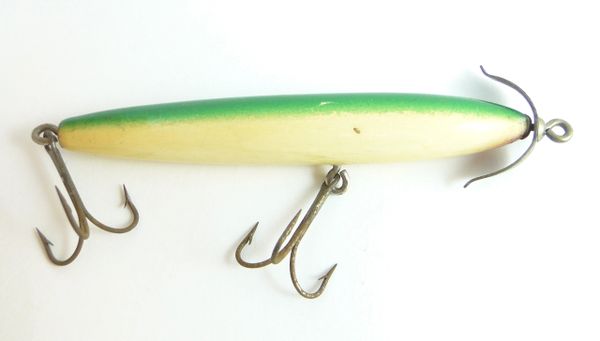 LR27 MINTY Paw Paw River Type in BOX Vintage Wooden Old Fishing Lure an Eye  Popper Hard to Find Them THIS Nice 