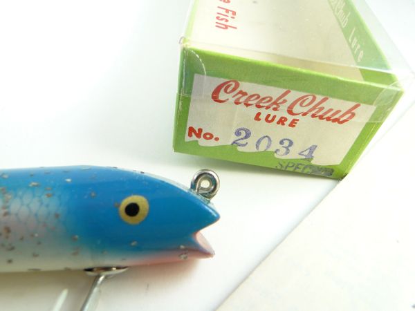 VINTAGE Creek Chub DARTER Silver Flash 3 3/4 Wood Topwater