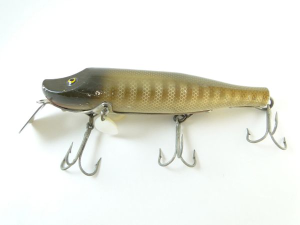 Paw Paw MUSKY Spoonbelly Wobbler w/ Pearl Spinners UNCATALOUGED Lure