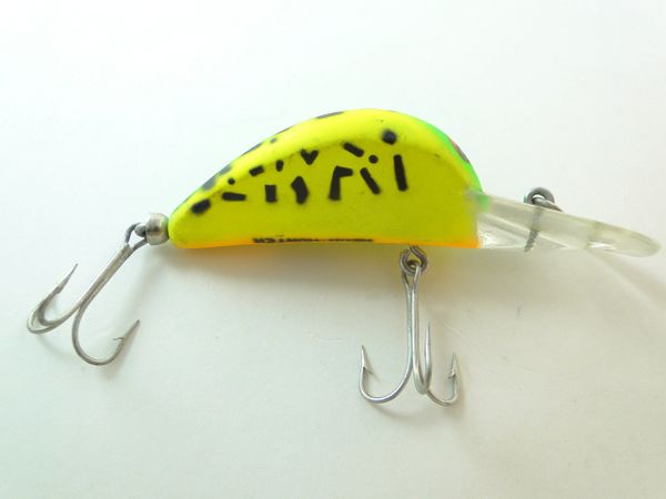 Vintage Heddon Yellow Wood King Cobra Lure 9940 Y For Sale