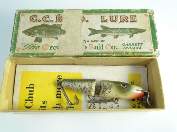 Creek Chub 4218 Jointed Midget Pikie Silver Flash EX+ in Label Box with Catalog