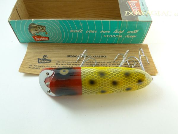 Heddon Basser  Old Antique & Vintage Wood Fishing Lures Reels Tackle & More