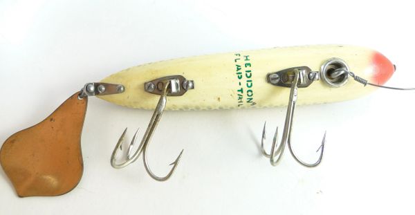 At Auction: Heddon Flap Tail Wood Fishing Lure Plug