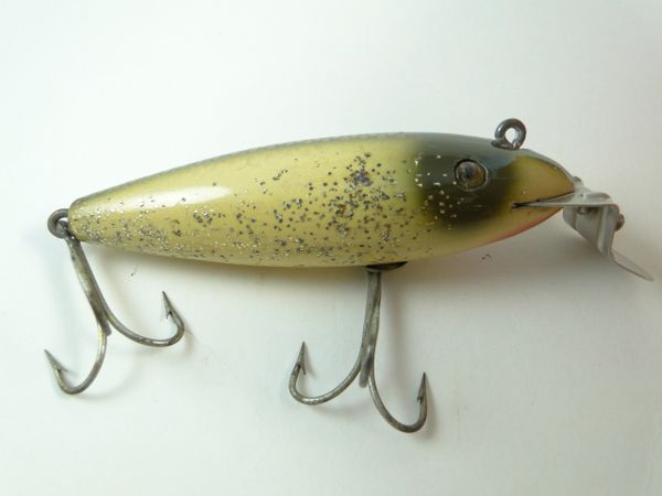 Vintage Creek Chub Darter Lure Silver Flash / Antique Fishing Lure