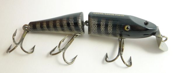 Vintage CREEK CHUB Bait Co NO. 3000 Jointed Husky Pikie Scale