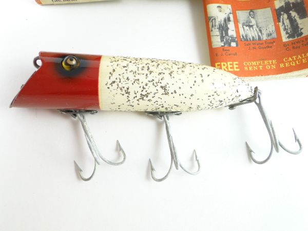 RARE 1920 VINTAGE HEDDON HEAD-ON BASSER MINNOW MOD #8500 SHINER SCALE  PATTERN - La Paz County Sheriff's Office Dedicated to Service