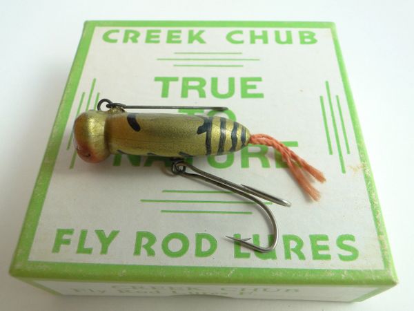 Creek Chub 1100 Fly Rod  Old Antique & Vintage Wood Fishing Lures