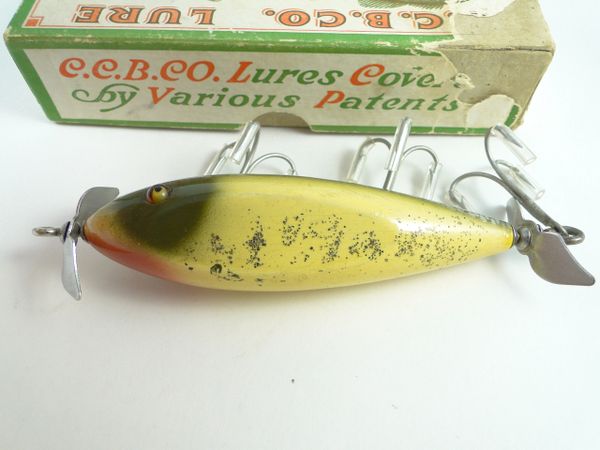 Antique Wooden Injured Minnow Fishing Lure South Bend, Shakespeare,  Pflueger CCB