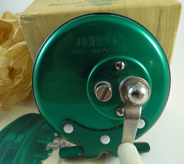 Johnson 40A Fishing Reel Old Antique & Vintage Wood Fishing Lures