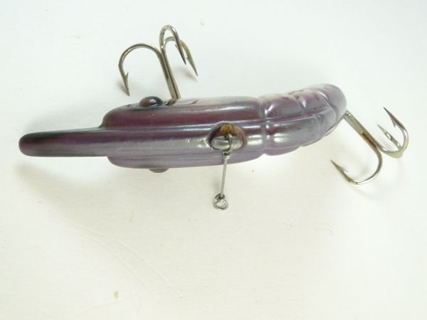 Vintage Heddon Shrimp Color AMG Amber Green Fishing Lure