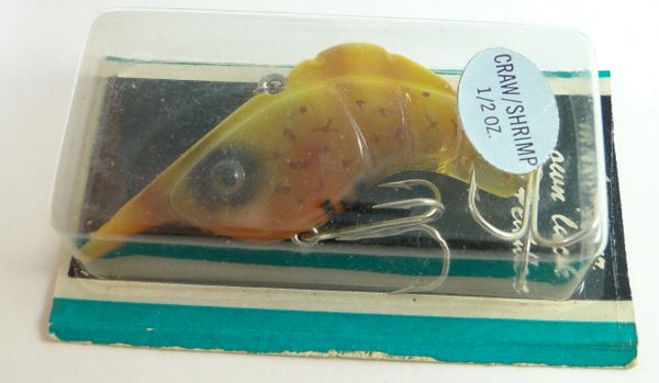 Heddon 375 Craw Shrimp Spook AMY Amber Yellow Fishing Lure NIB