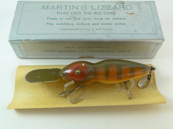 Martin Early Wood Lure EX- in Box with Papers