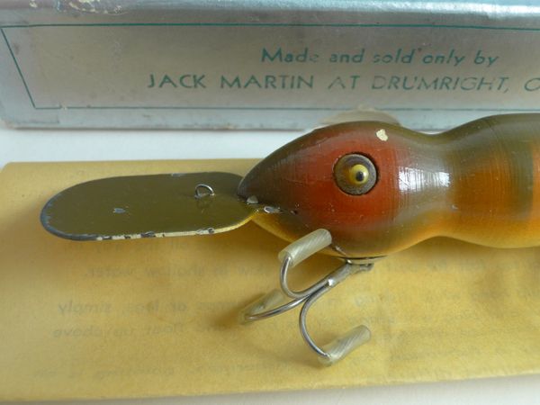 Vintage E & E Tackle Popper wooden fishing lure Pat. Pending (lot#9146)