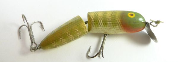 Rare Vintage Wood Wooden Fishing Bait Lure by Biek Mfg Co Dowagiac MI 1930  1940 (08/12/2012)