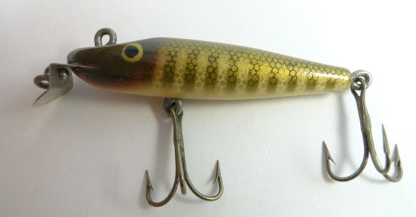 Creek Chub 702 Pikie Vintage Lure With Glass Eyes