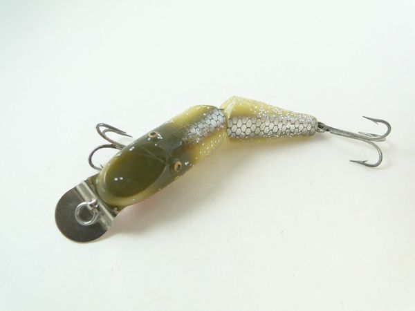 CREEK CHUB JOINTED Pikie In Green &Silver Flash, Very Nice Shape