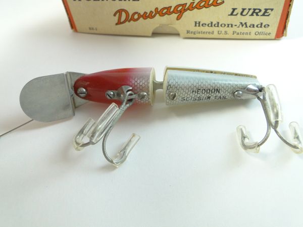 Heddon Scissortail Fishing Lure  Old Antique & Vintage Wood Fishing Lures  Reels Tackle & More