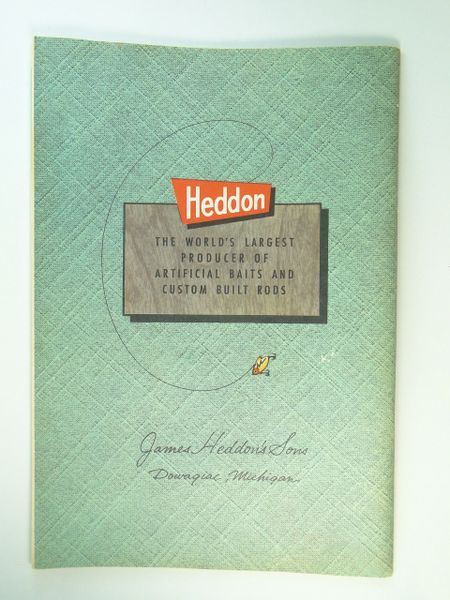 Heddon 1959 Fishing Tackle Sales DELUXE Catalog  Old Antique & Vintage  Wood Fishing Lures Reels Tackle & More