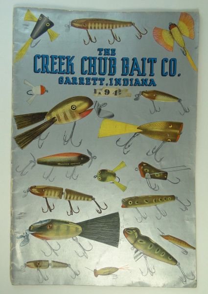 Creek Chub 1942 Fishing Tackle Sales Catalog  Old Antique & Vintage Wood Fishing  Lures Reels Tackle & More