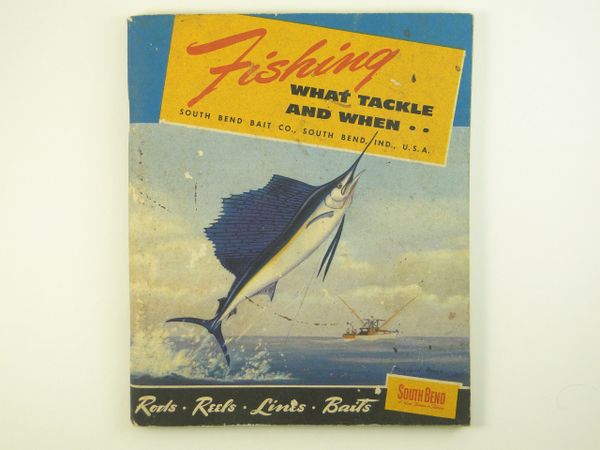 South Bend 1952 Fishing Tackle Sales Catalog  Old Antique & Vintage Wood  Fishing Lures Reels Tackle & More