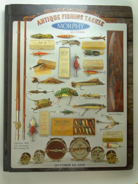 Morphys Fishing Tackle Auction Hardback Book  Old Antique & Vintage Wood Fishing  Lures Reels Tackle & More