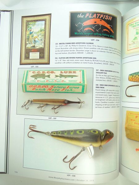 Morphy's Auction Hardback Book Covering some outstanding Tackle & Rare Lures
